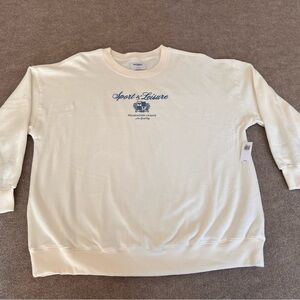 Old Navy Cream Crew Neck Sweater